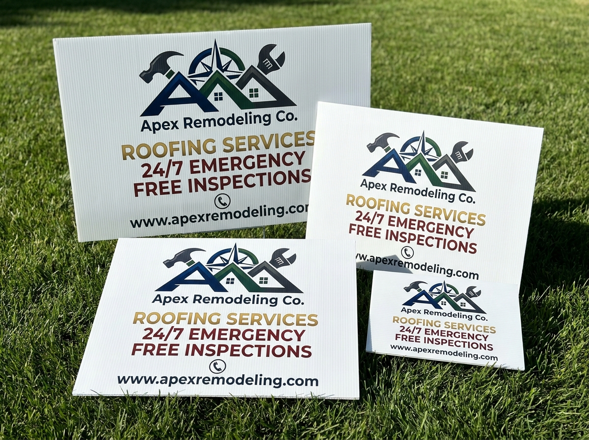 Yard sign showcase 1